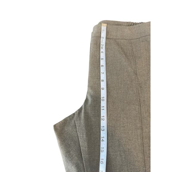 Talbots Woman Plus Gray Office Work Straight Leg Trouser Dress Pant Size 18W - Picture 12 of 14